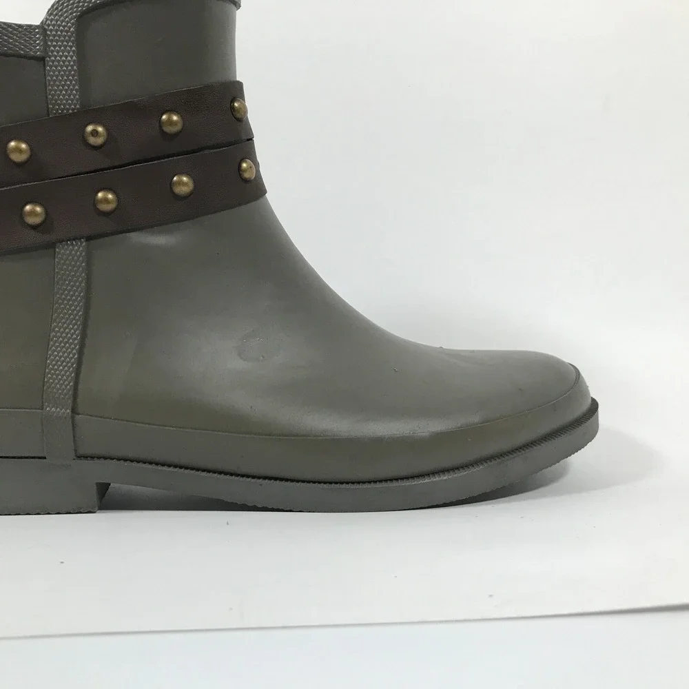 Western Chief Lodge Grey Rubber Rain Boots Womens US 9 Ankle Waterproof Booties‎